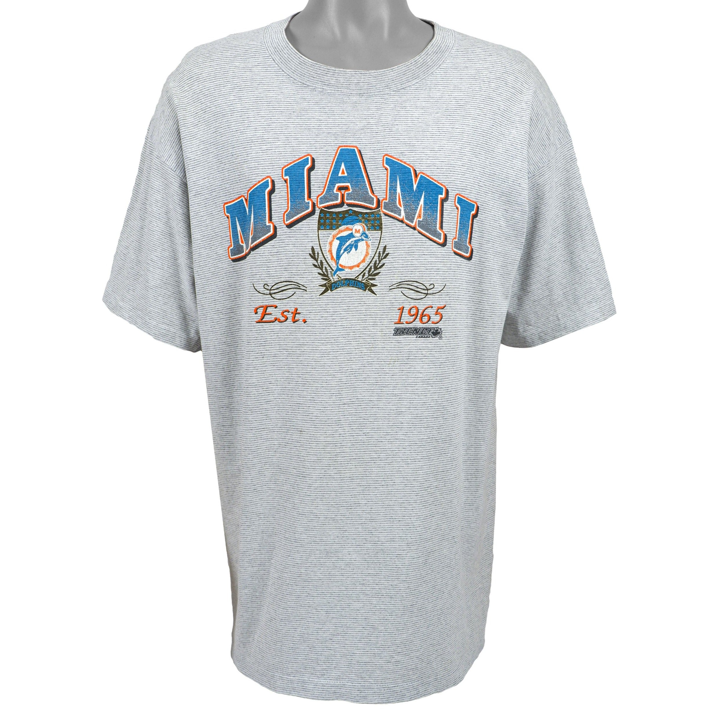 Miami Dolphins Vintage Nfl Football T Shirt by Trench Made in 