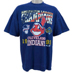 MLB (Majestic) - Cleveland Indians, American League Champions T-Shirt 1995 X-Large