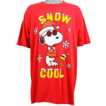 Vintage - Snoopy Snow Cool T-Shirt 1990s XX-Large Vintage Retro
