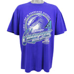 MLB (Tultex) - Arizona Diamondbacks, Western Division Champions Spell-Out T-Shirt 1999 X-Large