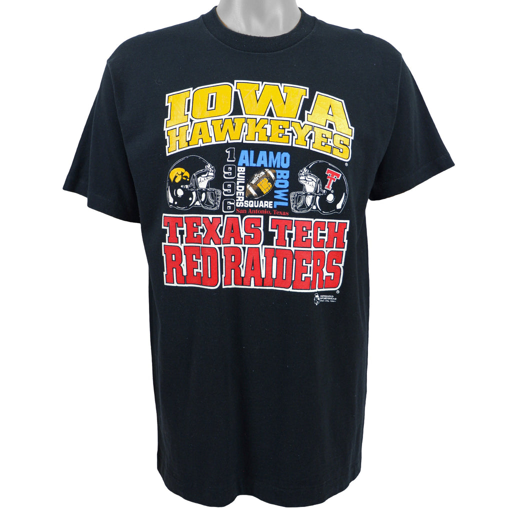 NCAA - Iowa VS Texas Tech - Alamo Bowl Deadstock T-Shirt 1996 X-Large Vintage Retro