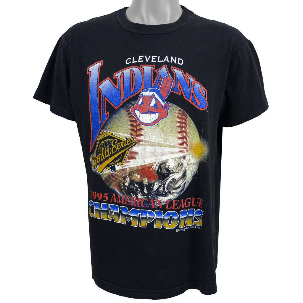 MLB - Cleveland Indians T-Shirt 1995 Large Vintage Retro Baseball