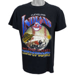 MLB (Caribbean Dream) - Cleveland Indians, American League Champions T-Shirt 1995 Large