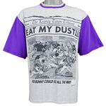 Looney Tunes (Signal Sport) - Grey Eat My Dust, Bugs Bunny Could Go All The Way T-Shirt 1995 Large