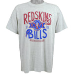 NFL (Best) - Bills VS Redskins T-Shirt 1992 X-Large Vintage Retro Football