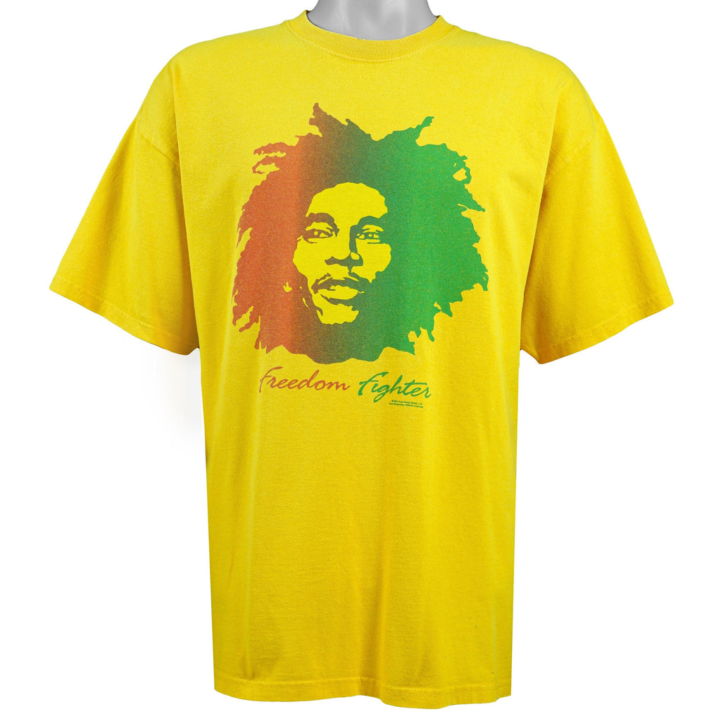 Vintage (Zion Rootswear) - Bob Marley, Freedom Fighter T-Shirt 2004 X-Large Retro