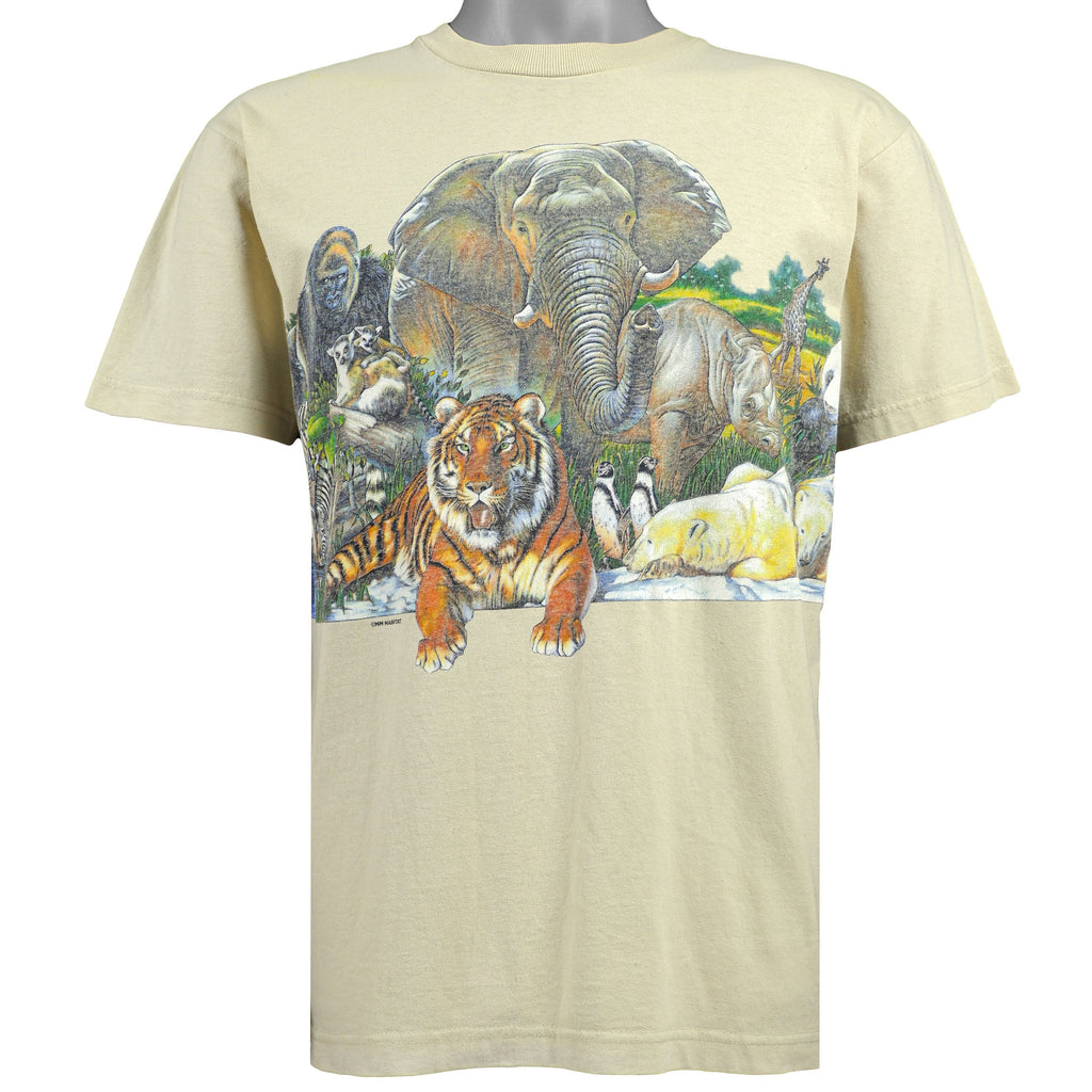 Vintage - Wildlife T-Shirt 1990s Medium Vintage Retro