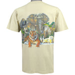 Vintage - Yellow Wildlife T-Shirt 1990s Medium Vintage Retro