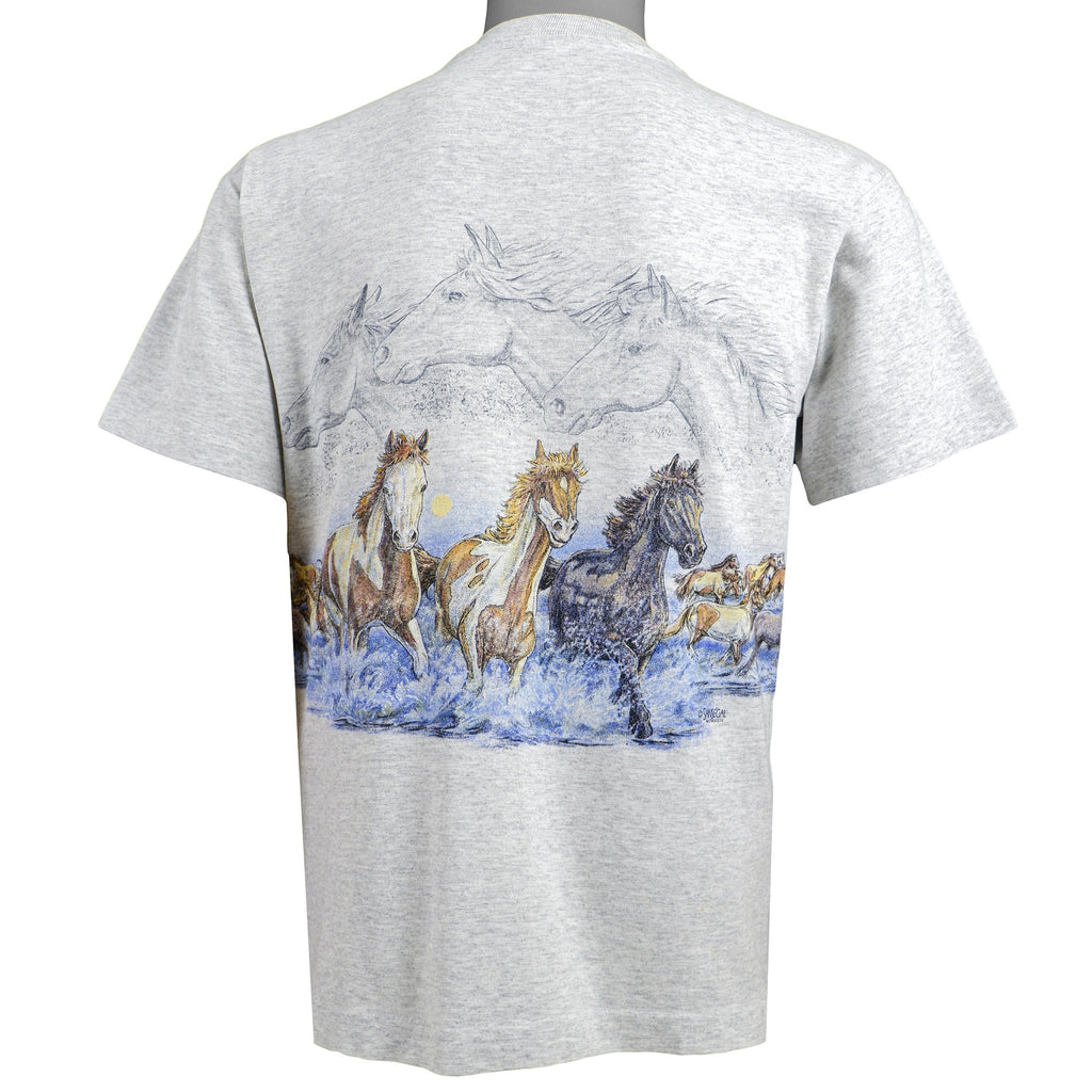 Vintage (San Segal) - Chincoteague Island T-Shirt 1990s Medium Vintage Retro