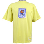 FUBU - Yellow Fat Albert Platinum Fubu Deadstock T-Shirt 1990s Medium