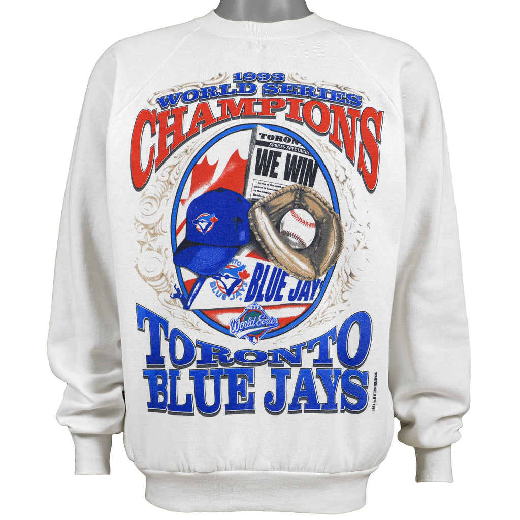 MLB - Toronto Blue Jays Deadstock Crew Neck Sweatshirt 1993 Large Vintage Retro Baseball