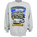 Vintage (Jerzees) - Lynchburg Police Crew Neck Sweatshirt 1996 X-Large