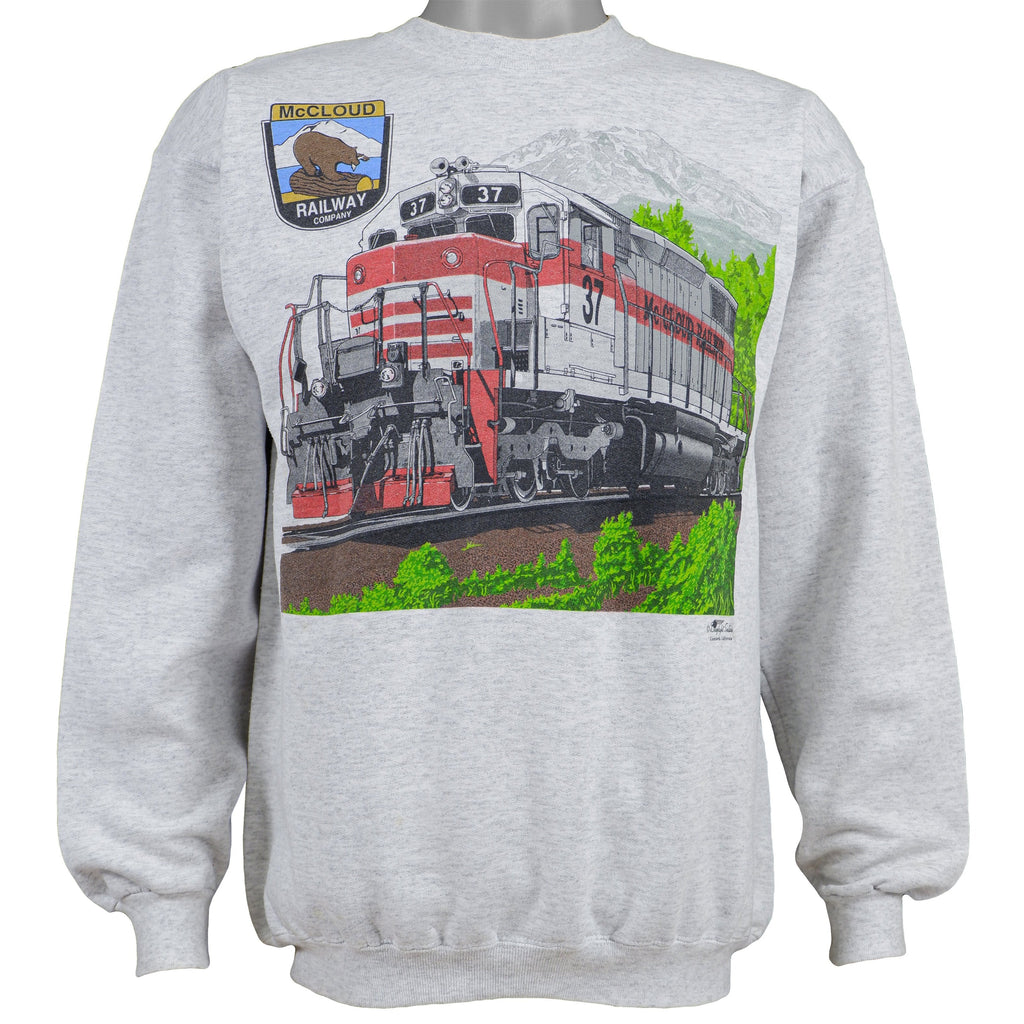 Vintage (Hanes) - McCloud Railway Company Sweatshirt 1990s Large Vintage Retro