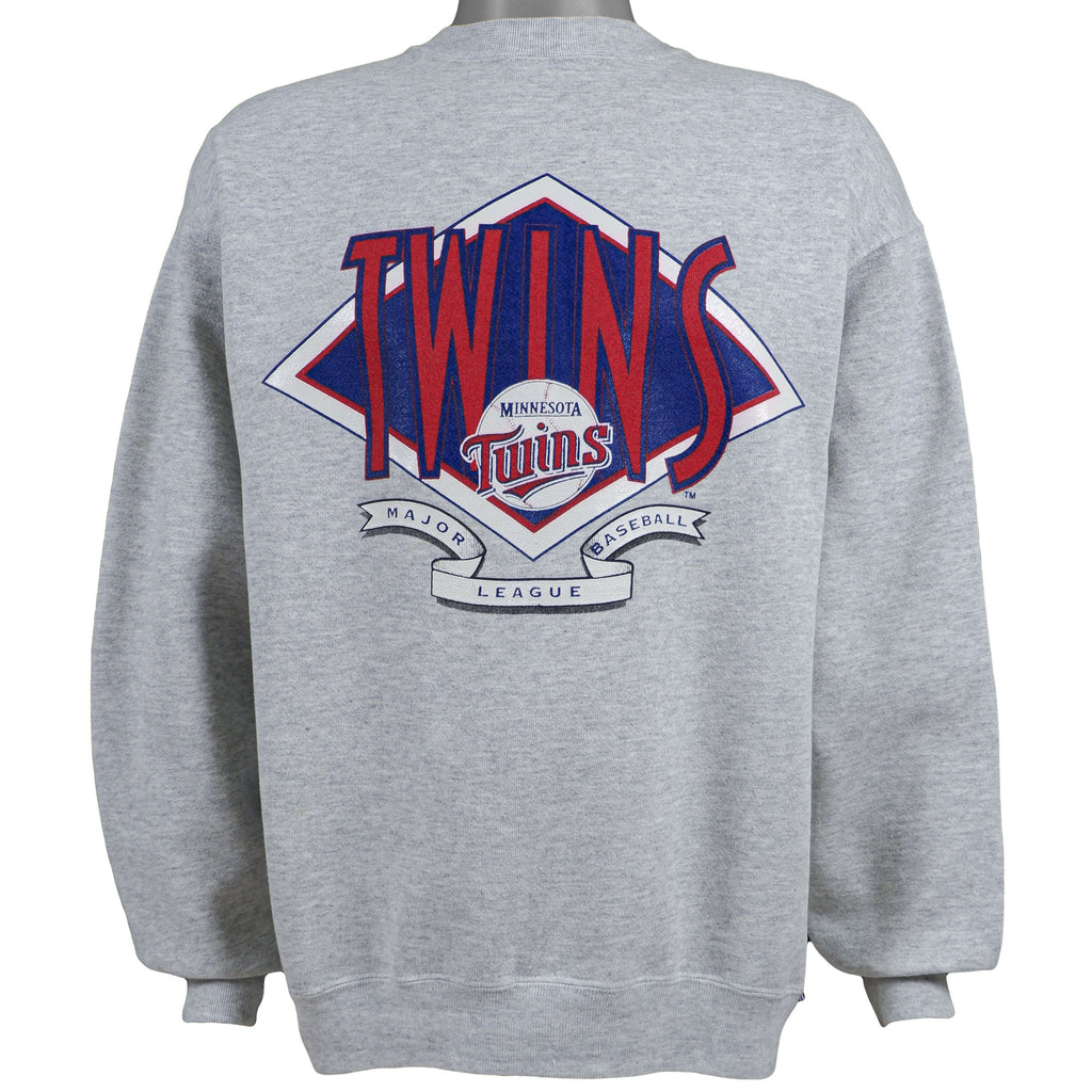 MLB (Logo 7) - Minnesota Twins Sweatshirt 1990s X-Large Vintage Retro Baseball