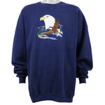 Vintage (Santee) - Eagle Embroidered Deadstock Sweatshirt 1990s XX-Large Vintage Retro