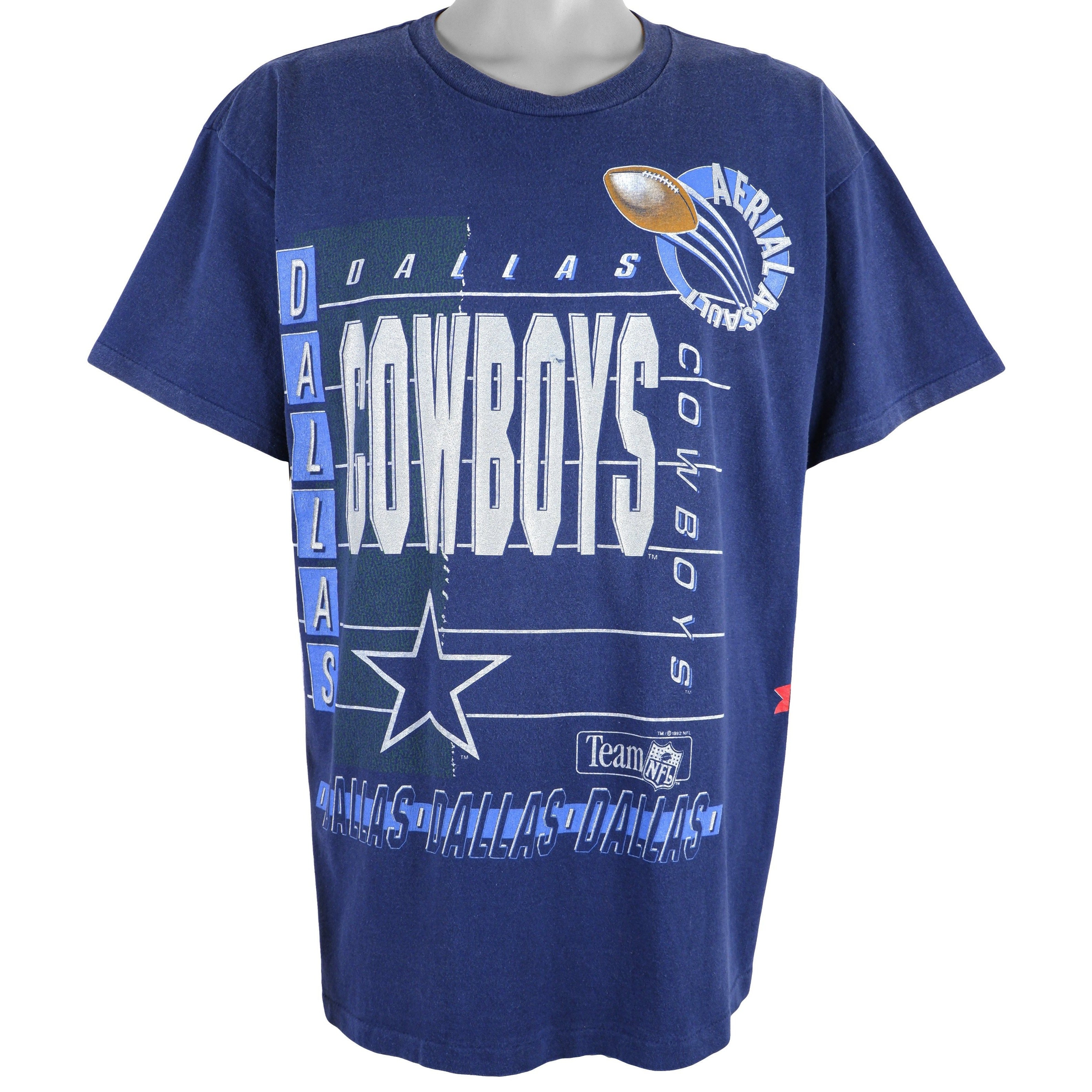 Vintage NFL Dallas Cowboys Tee Shirt 1992 Small Made USA