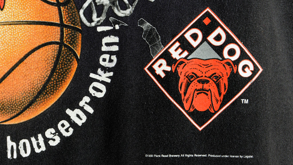 Vintage - Red Dog Hoop Gear T-Shirt 1995 Large Vintage Retro Basketball