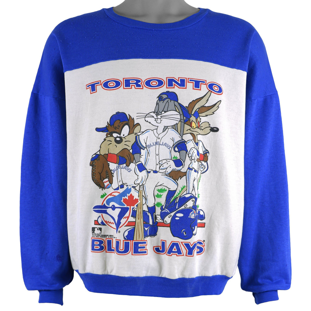 MLB - Toronto Blue Jays x Looney Tunes Sweatshirt 1994 Large Vintage Retro Baseball