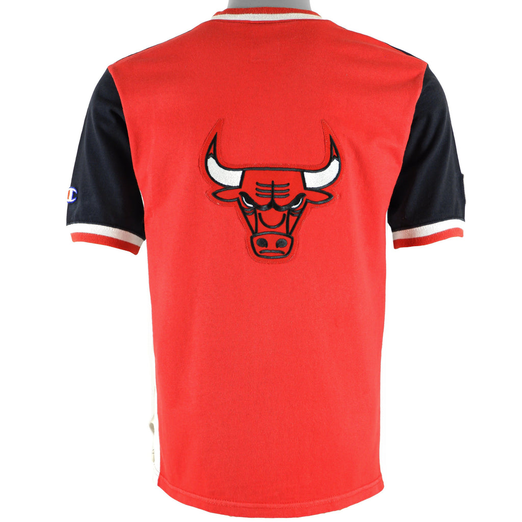 Champion - Chicago Bulls Spell-Out Jersey 1990s Medium Vintage Retro Basketball