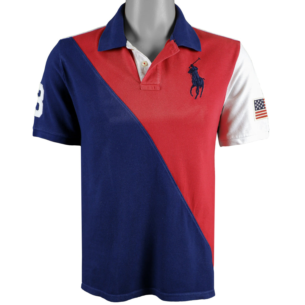 Vintage Ralph Lauren (Polo) - Red White & Blue Flag T-Shirt 1990s