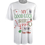 Vintage (All Sport Events) - My Good Luck Shirt, Las Vegas Deadstock T-Shirt 1990s Large