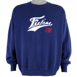 FUBU - Blue Big Spell-Out Sweatshirt 1990s X-Large Vintage Retro