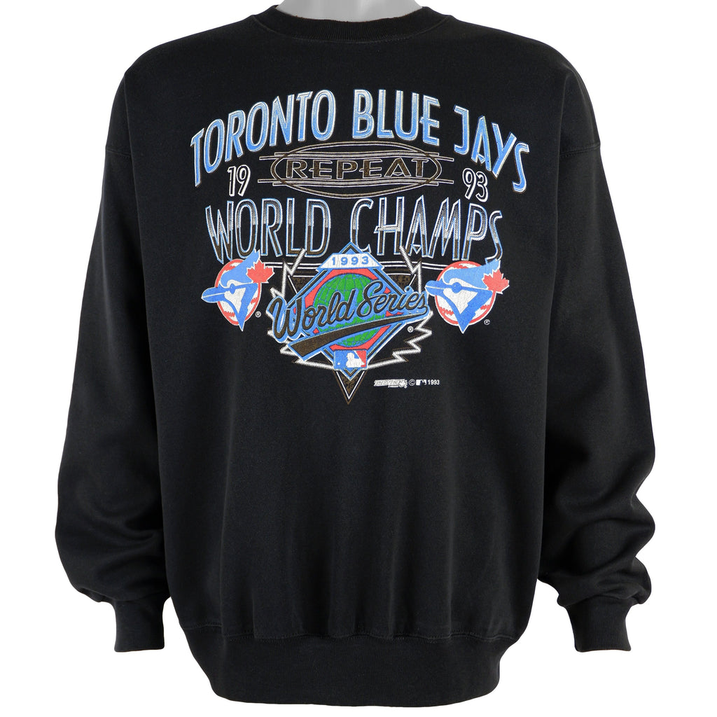 MLB (Tultex) - Toronto Blue Jays Crew Neck Sweatshirt 1993 X-Large Vintage Retro Baseball