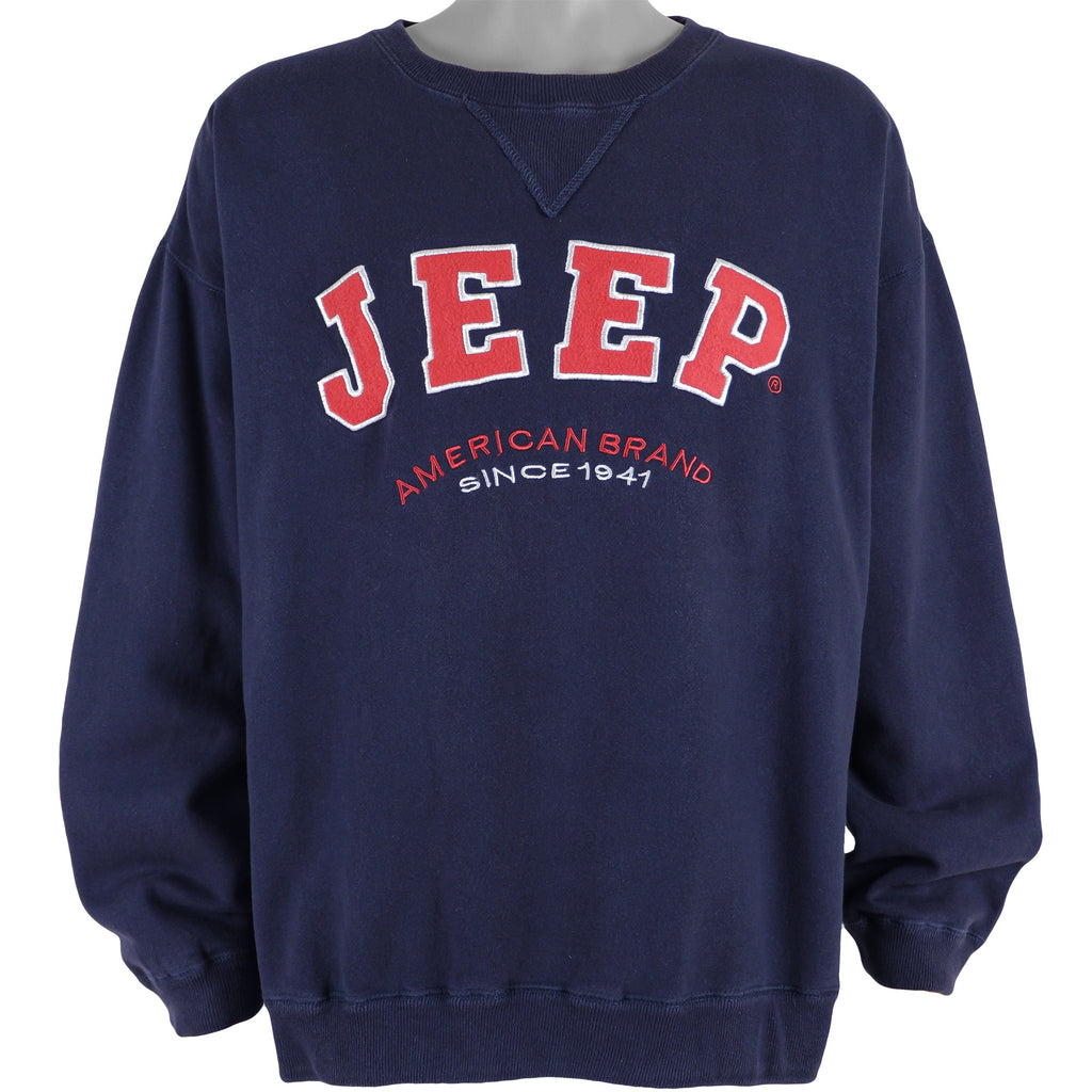 Vintage - Jeep Crew Neck Sweatshirt 1990s X-Large Vintage Retro