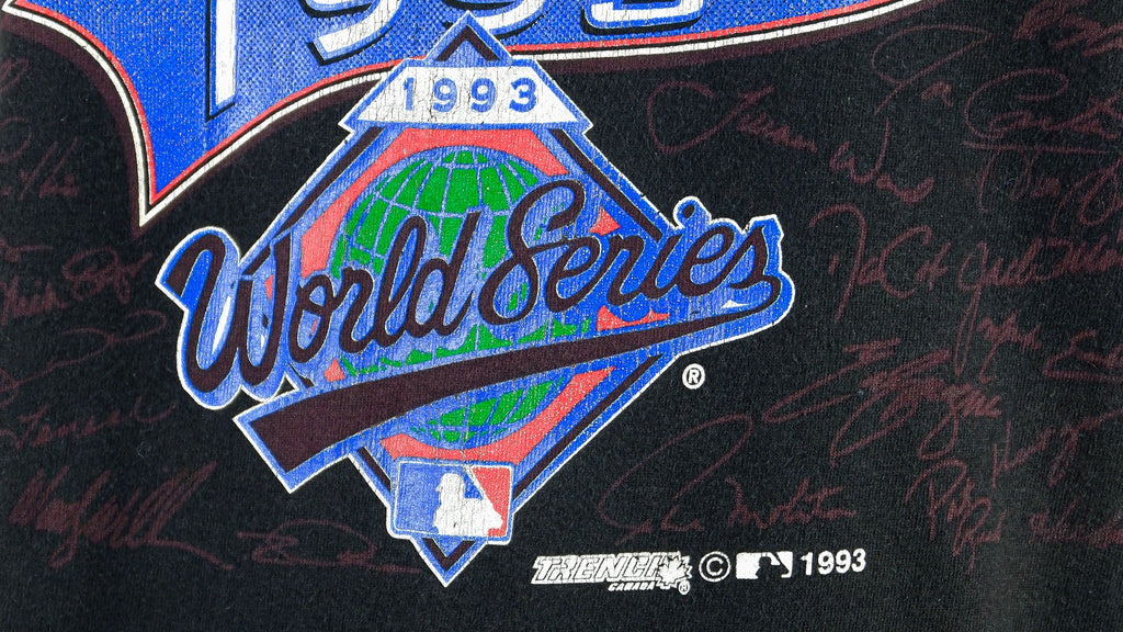 MLB - Toronto Blue Jays, Team Signatures T-Shirt 1993 X-Large Vintage Retro Baseball