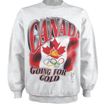 Vintage (Bulletin Athletic) - Canada, Going for Gold, Nagano Winter Olympics Sweatshirt 1998 Large