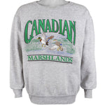 Vintage - Canadian Marshlands Crew Neck Sweatshirt 1990s Large