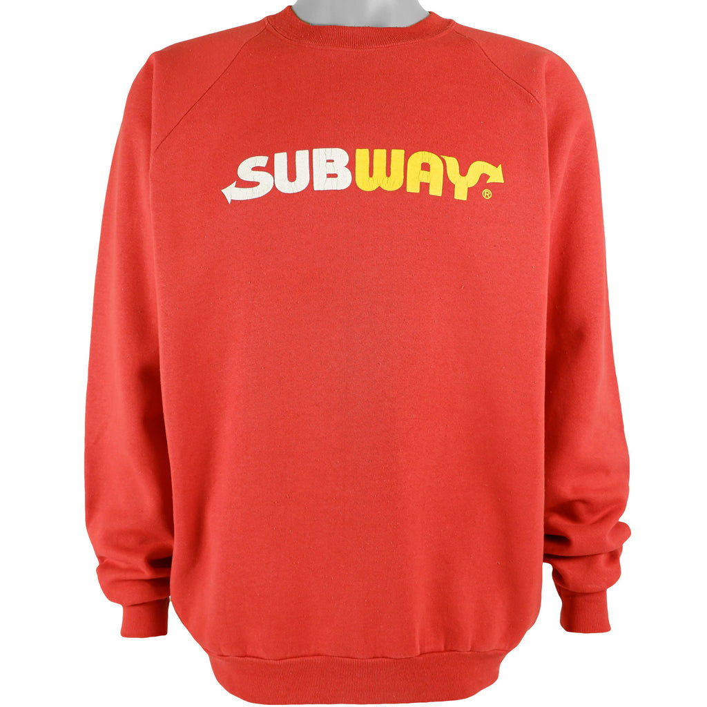 Vintage - Subway Crew Neck Sweatshirt 1990s Large Vintage Retro