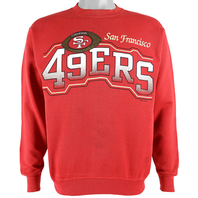 Vintage NFL (Zubaz) - San Francisco 49ers Crew Neck Sweatshirt 1990s Large