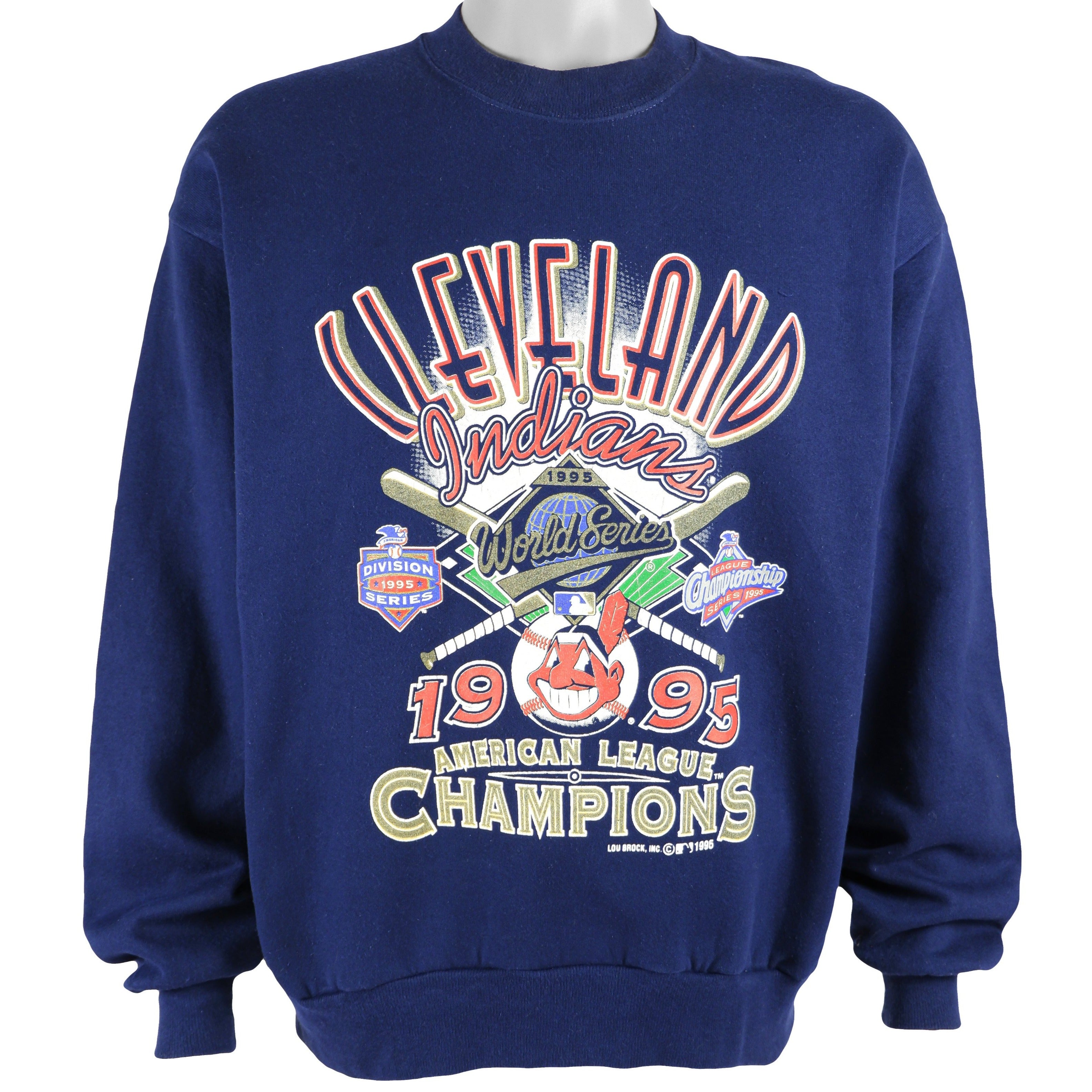 Vintage 1995 Cleveland Indians American League Championship Shirt