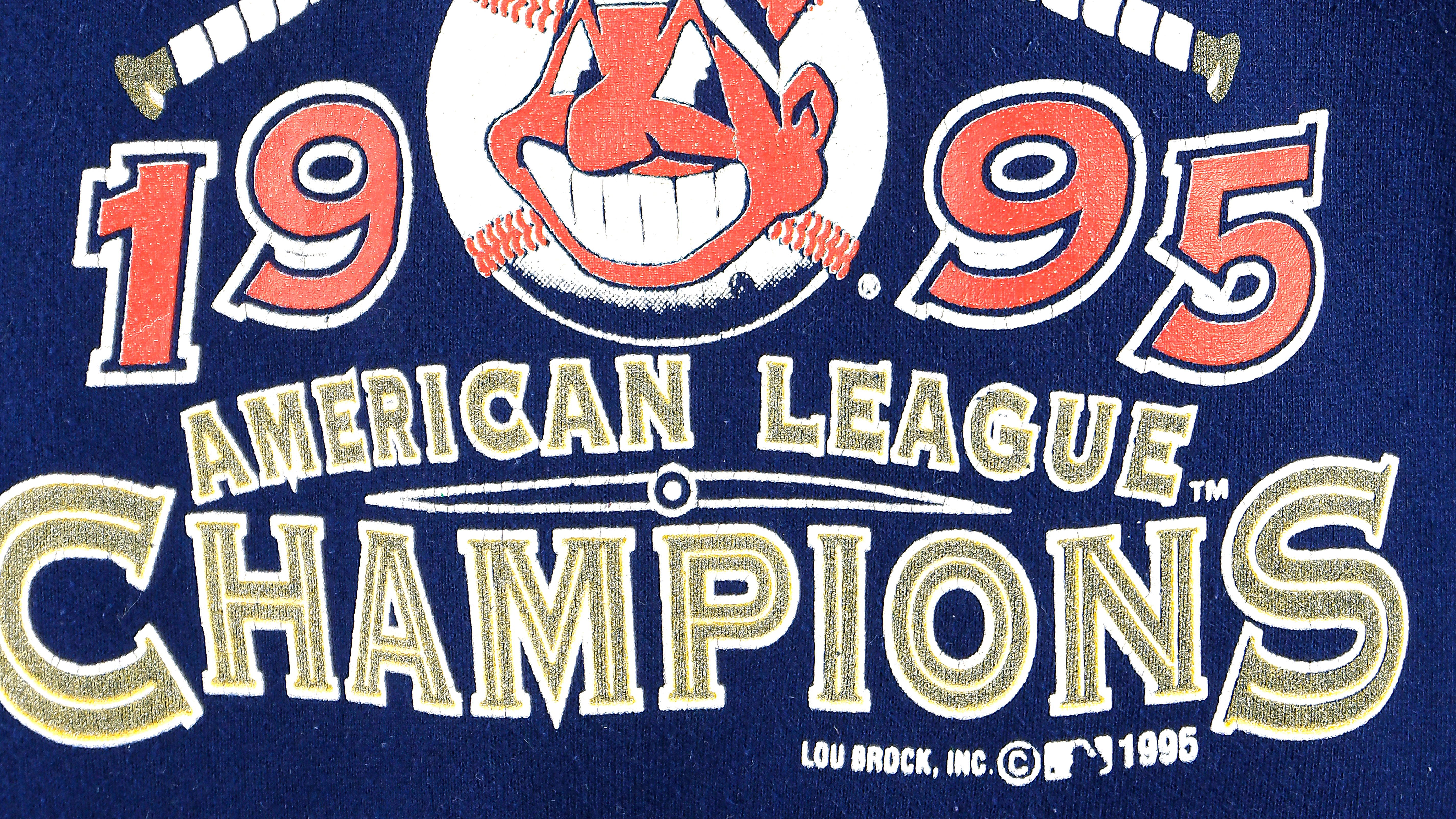 Vintage '95 CLEVELAND INDIANS MLB A.L. Champs Sweatshirt L