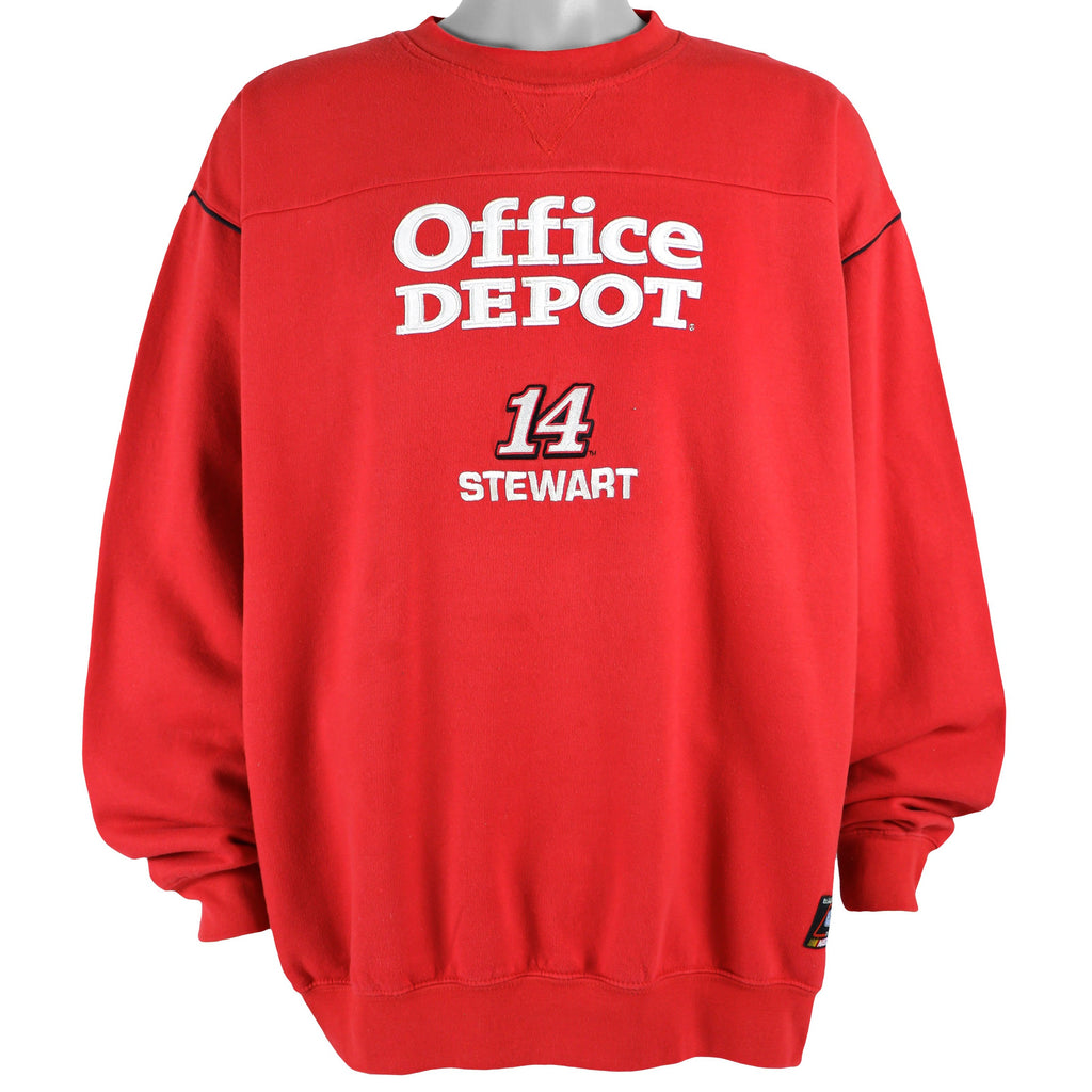 NASCAR Office Depot  Stewart 14 Crew Neck Sweatshirt 1990s XX-Large Vintage Retro