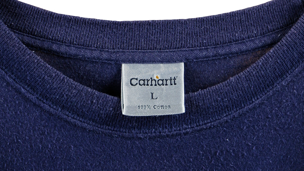 Carhartt - Blue Spell-Out T-Shirt 1990s Medium Vintage Retro