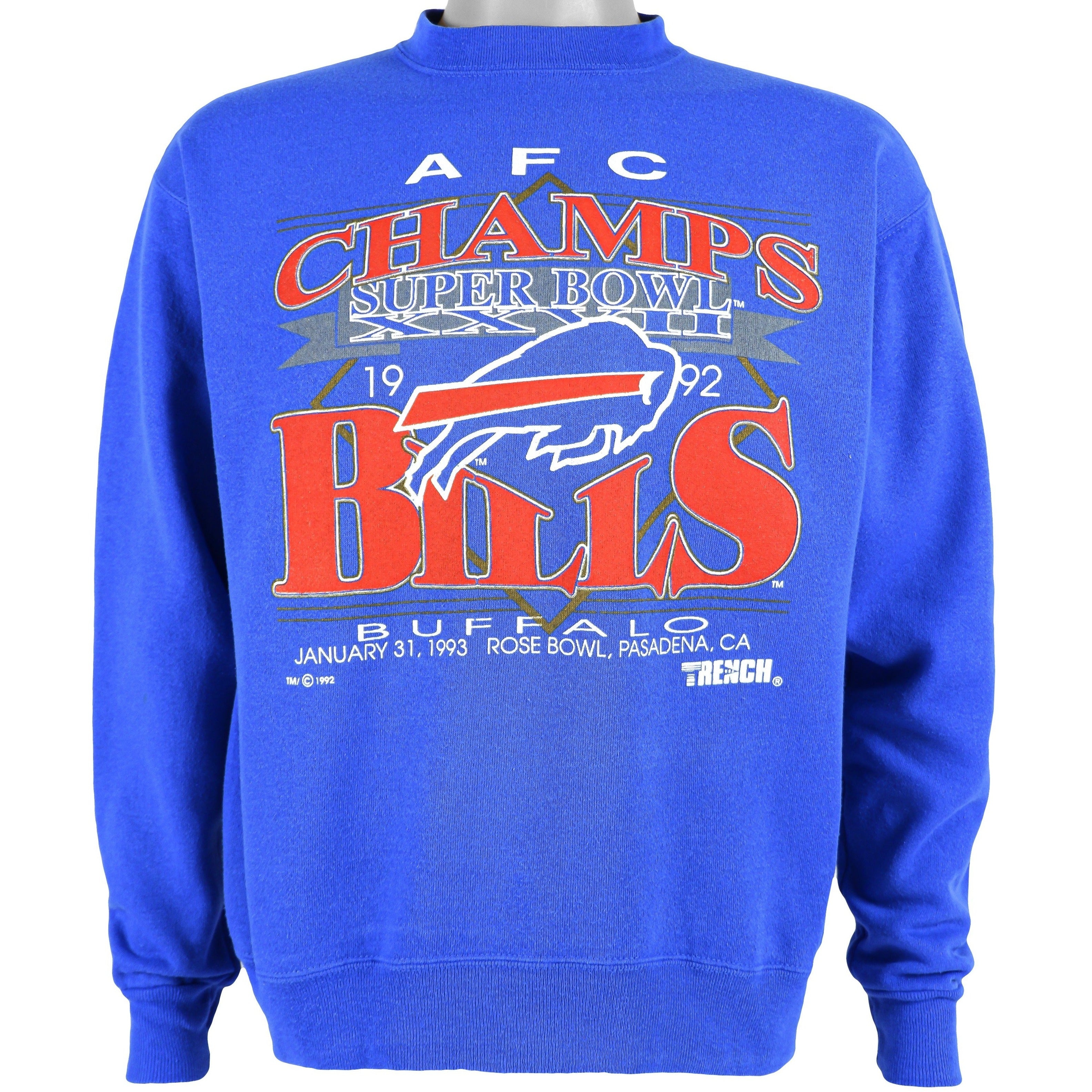 Vintage Buffalo Bills Football Sweatshirt Retro 90s NFL Buff