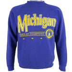 Vintage (Discus Athletic) - Michigan, State of Champions Crew Neck Sweatshirt 1990s Medium