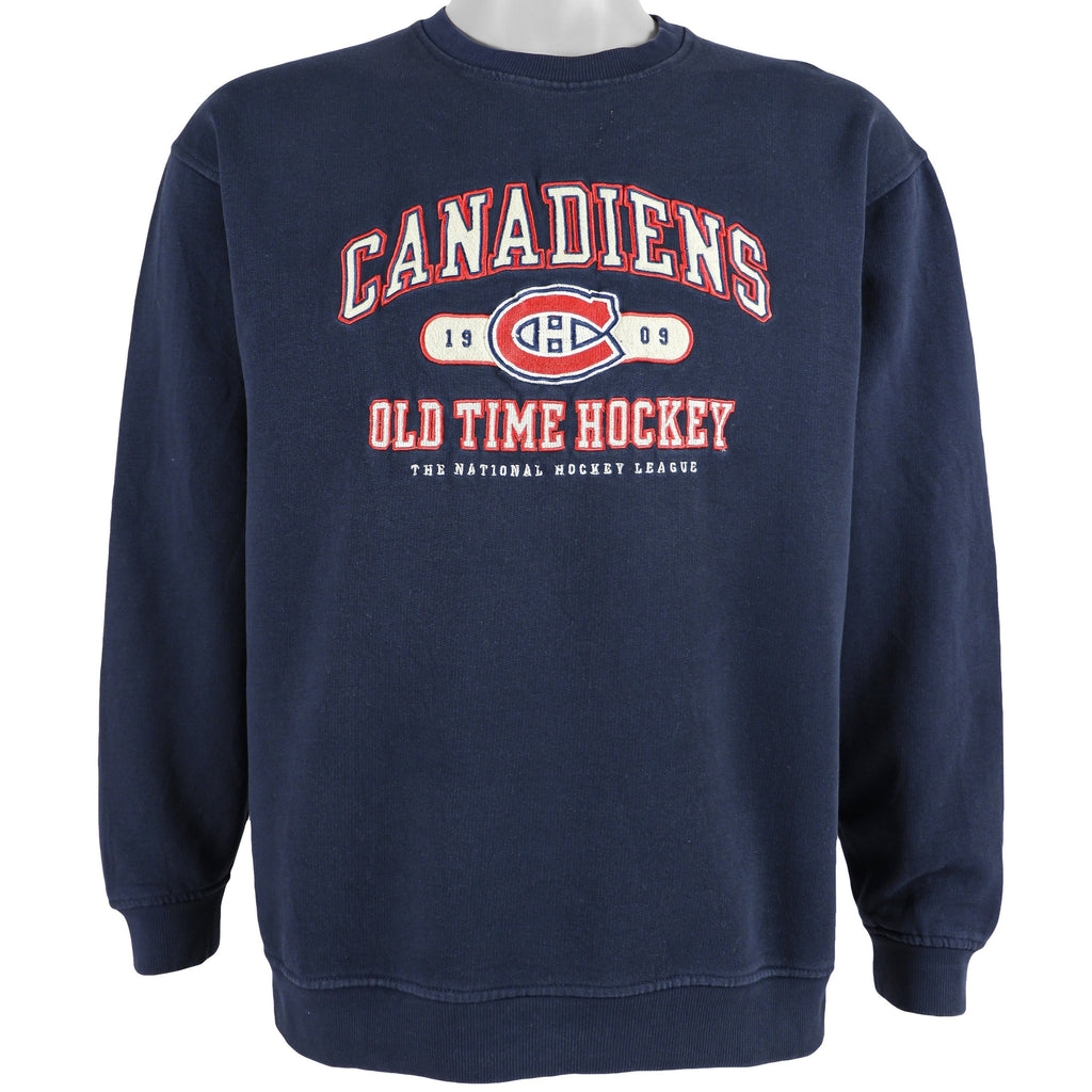 NHL - Montreal Canadiens Crew Neck Sweatshirt 1990s Medium Vintage Retro Hockey