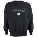 NFL - Pittsburgh Steelers Big Logo Crew Neck Sweatshirt 1990s Medium