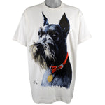 Vintage (Mass Art Inc.) - Schnauzer by Jim Killen Deadstock T-Shirt 1995 X-Large