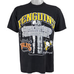 NHL (Stedman) - Pittsburgh Penguins Stanley Cup Championship Deadstock T-Shirt 1991 Large