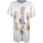 Disney - Sleepy, Snow White & the Seven Dwarfs T-Shirt 1990s X-Large Vintage Retro