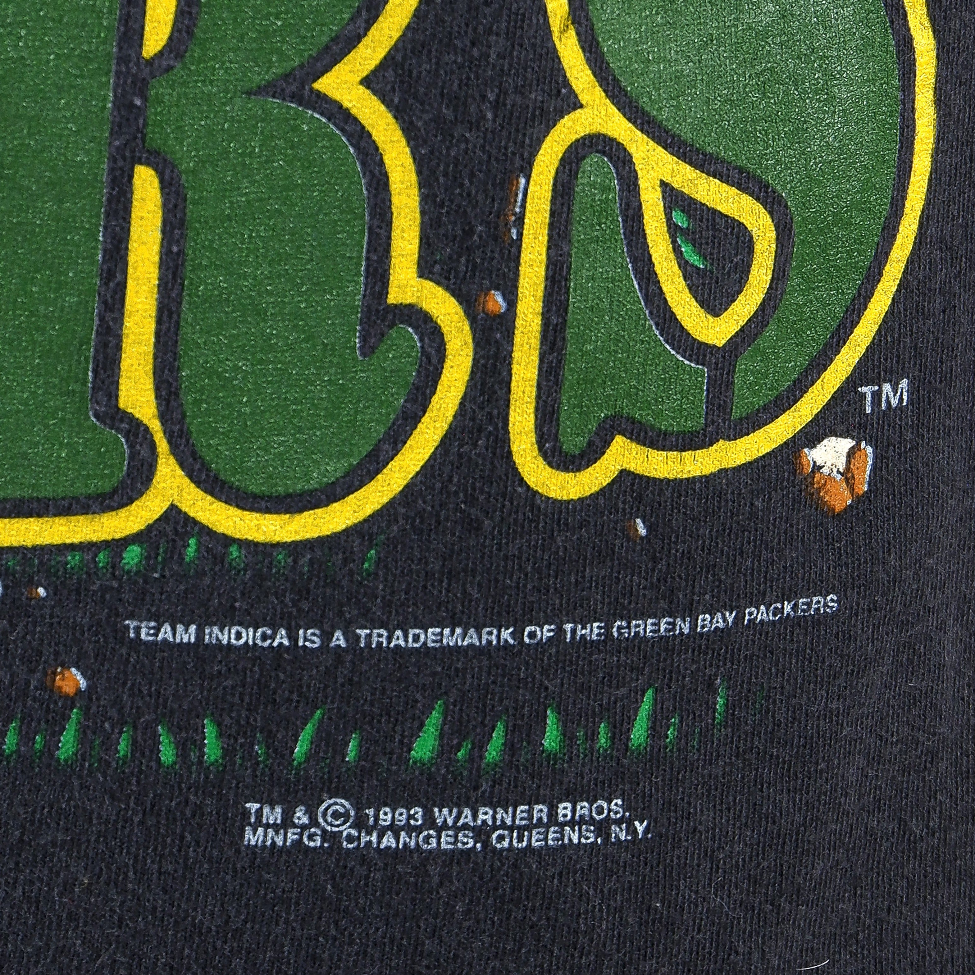 Vintage 90s NFL Men's Green Bay Packers Embroidered Spellout T-Shirt  Sz Large