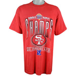 NFL (Salem) - San Francisco 49ers Spell-Out T-Shirt 1995 X-Large Vintage Retro Football