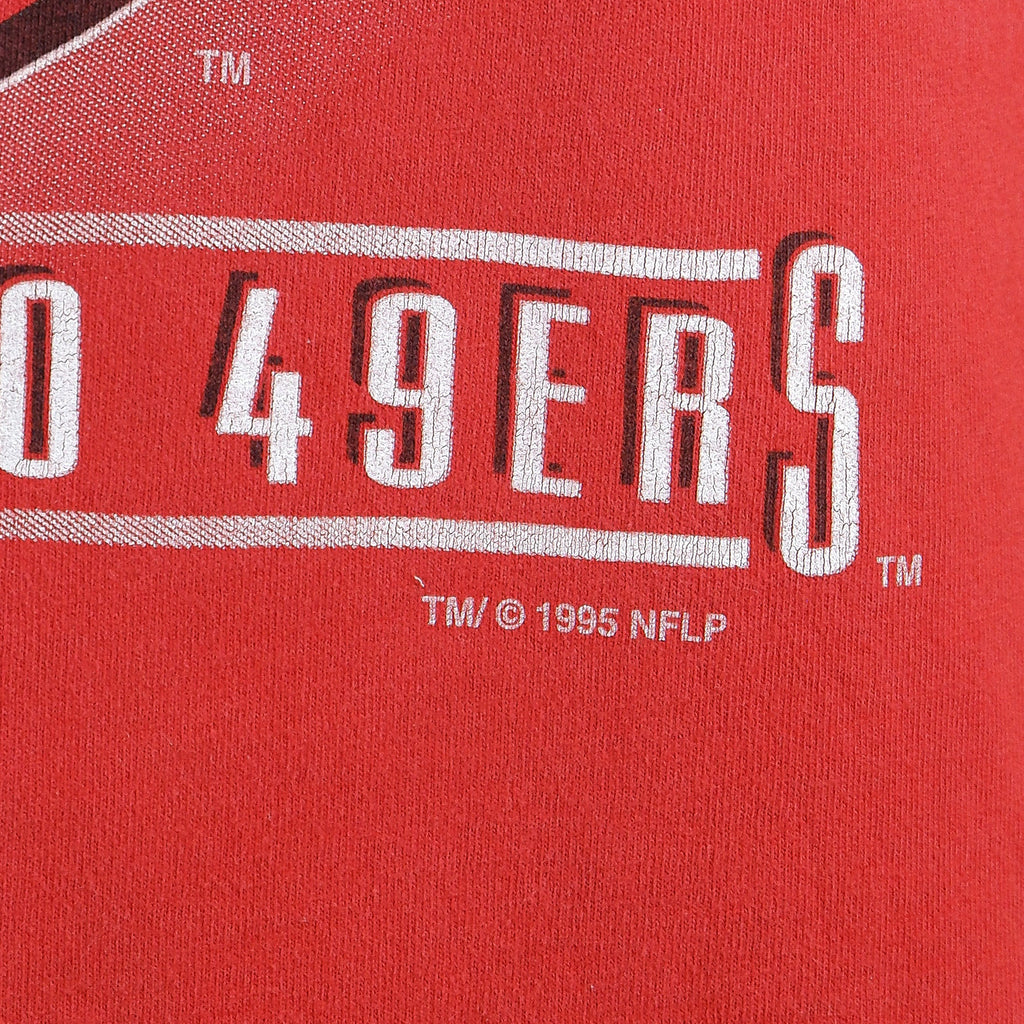 NFL (Salem) - San Francisco 49ers Spell-Out T-Shirt 1995 X-Large Vintage Retro Football