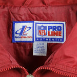 NFL (Logo Athletic) - San Francisco 49ers Big Spell-Out Jacket 1990s Large Vintage Retro Football