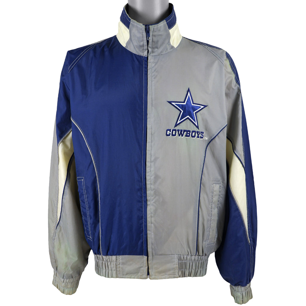 NFL (Pro Player) - Dallas Cowboys Windbreaker 1990s Medium Vintage Retro Football