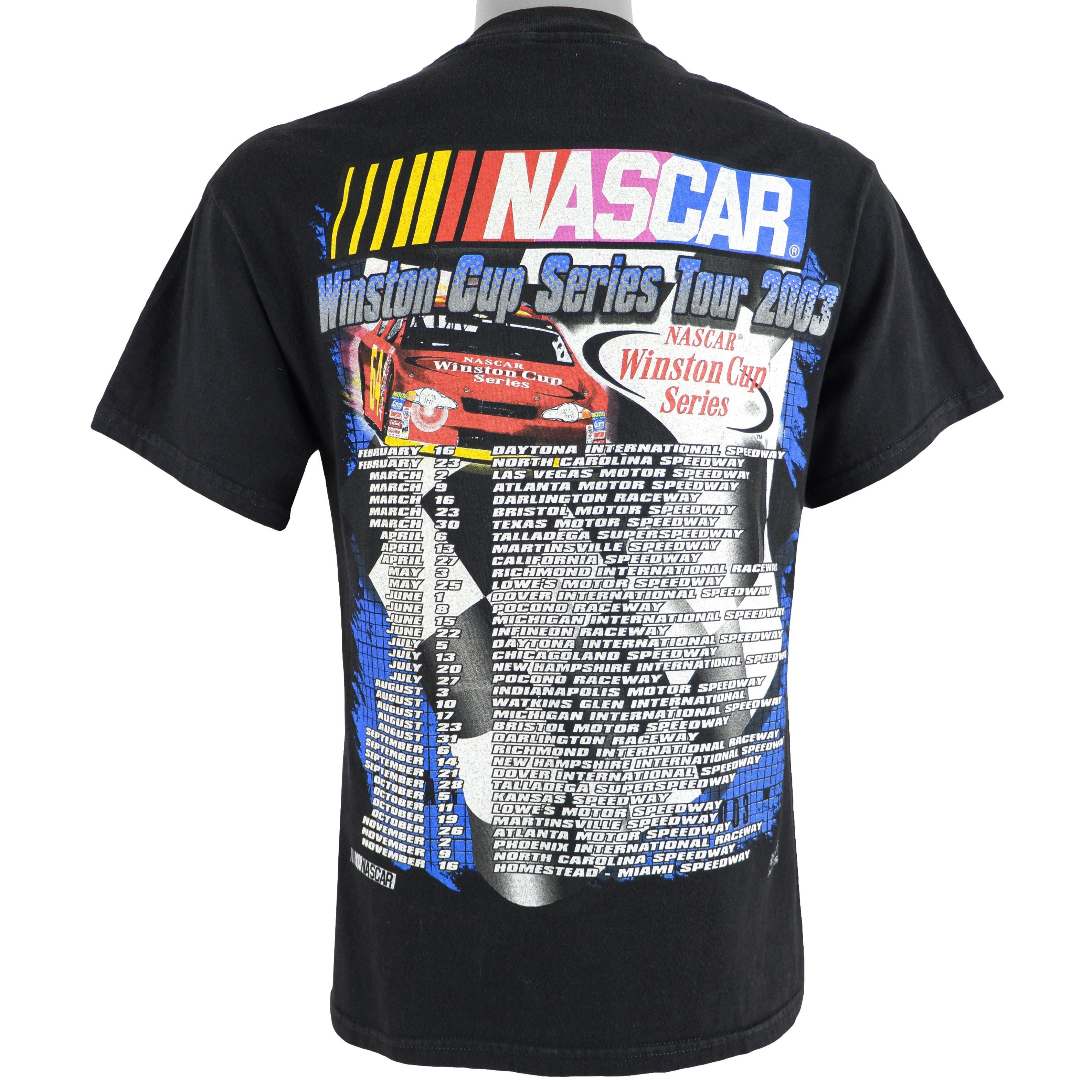 Vintage NASCAR (M&O Knits) - Winston Cup Tour T-Shirt 2003 Medium